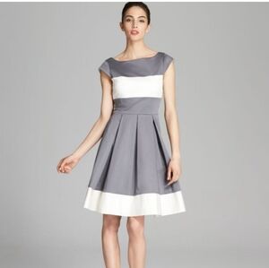 Kate Spade Adette Colorblock Gray and White Dress Size 4